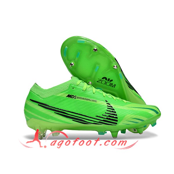 Nike Chaussures de Foot Air Zoom Mercurial Vapor XV Elite SG Vert/Noir