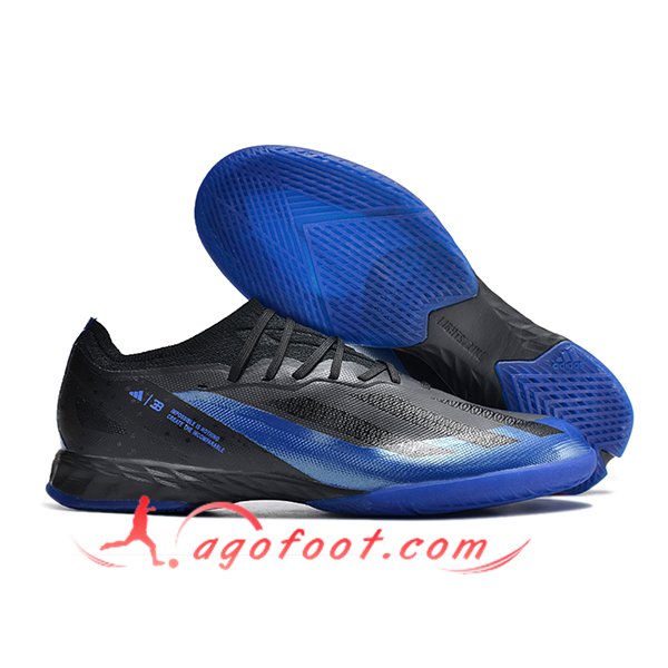 Adidas Chaussures de Foot X CRAZYFAST.1 IC BOOTS Noir/Bleu