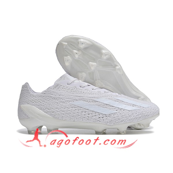 Adidas Chaussures de Foot CRAZYFAST STRUNG+ FG BOOTS Blanc