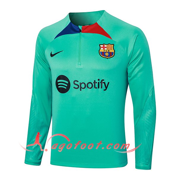 Sweatshirt Training FC Barcelone Vert 2023/2024 -03