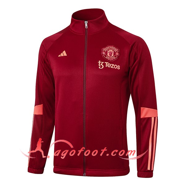 Veste Foot Manchester United Rouge/Rose 2023/2024