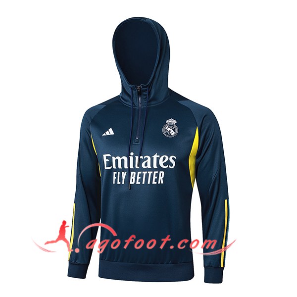 Veste A Capuche Real Madrid Bleu/Jaune 2023/2024