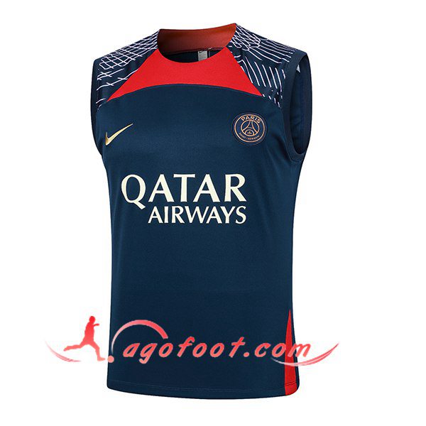 Training Debardeur PSG Bleu Foncé 2024/2025