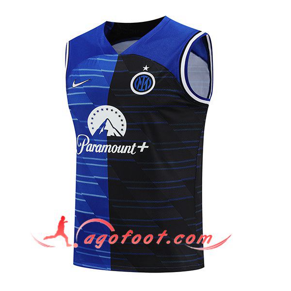 Training Debardeur Inter Milan Bleu/Noir 2024/2025