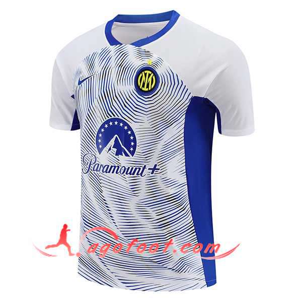 Training T-Shirts Inter Milan Blanc/Bleu 2024/2025