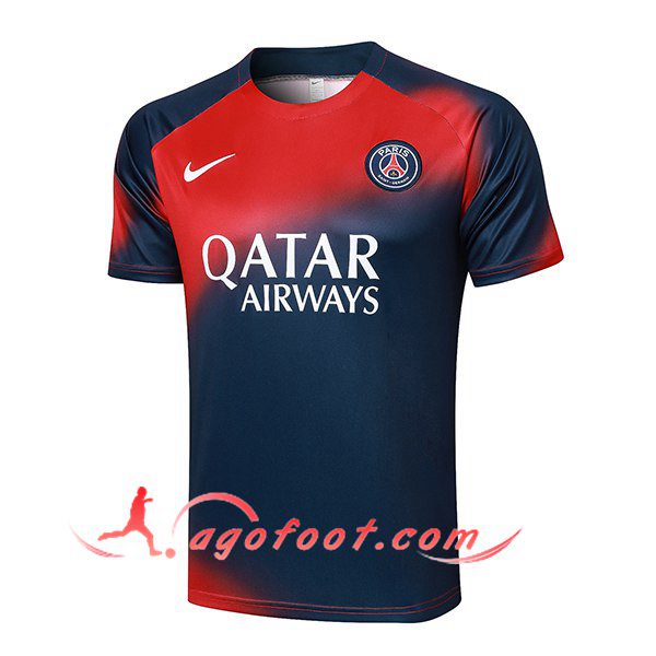 Training T-Shirts PSG Bleu/Rouge 2024/2025