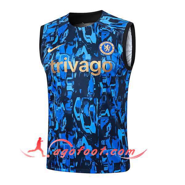 Training Debardeur FC Chelsea Bleu/Noir 2024/2025