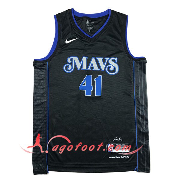 Maillot Dallas Mavericks (NOWITZKI #41) 2024/25 Noir/Bleu