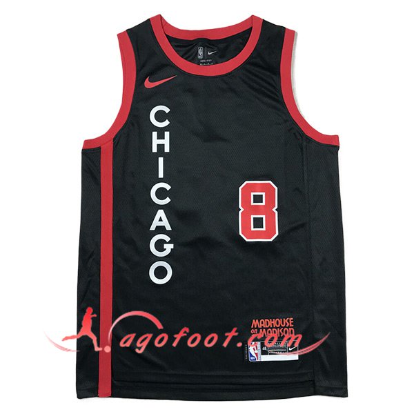 Maillot Chicago Bulls (LAVINE #8) 2024/25 Noir/Rouge