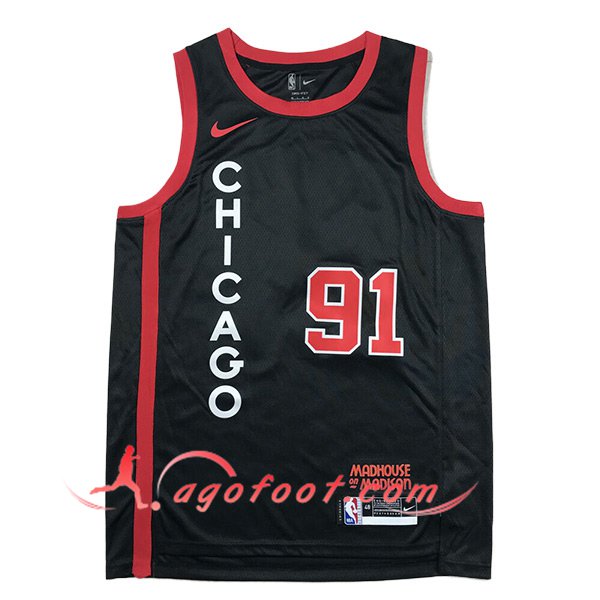 Maillot Chicago Bulls (ROOMAN #91) 2024/25 Noir/Rouge