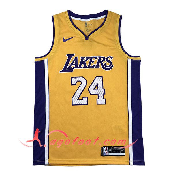 Maillot Los Angeles Lakers (BRYANT #24) 2024/25 Jaune/Pourpre