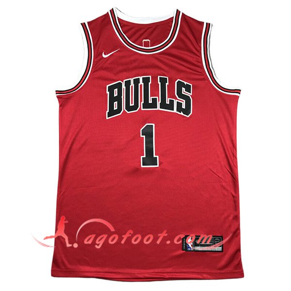 Maillot Chicago Bulls (ROSE #1) 2024/25 Noir/Rouge