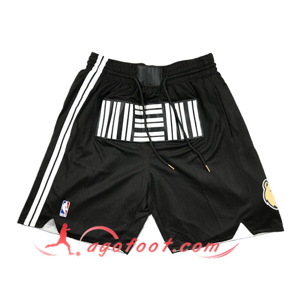 Shorts NBA Memphis Grizzliess 2024/25 Noir/Blanc