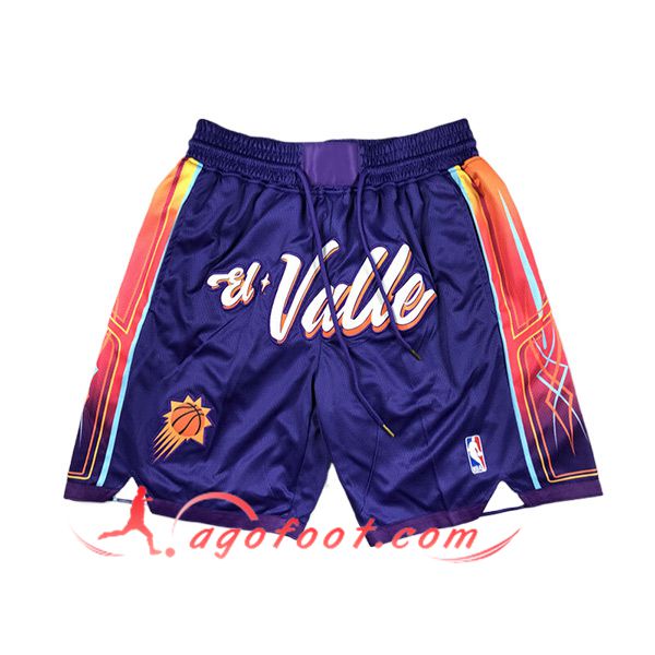 Shorts NBA Phoenix Suns 2024/25 Pourpre/Orange