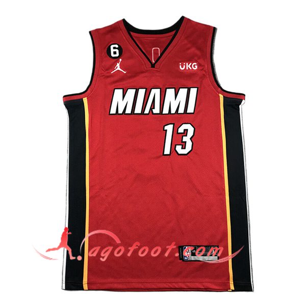 Maillot Miami Heat (ADEBAYO #13) 2024/25 Rouge/Noir