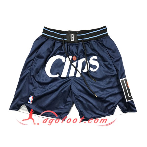 Shorts NBA Los Angeles Clippers 2024/25 Bleu Foncé