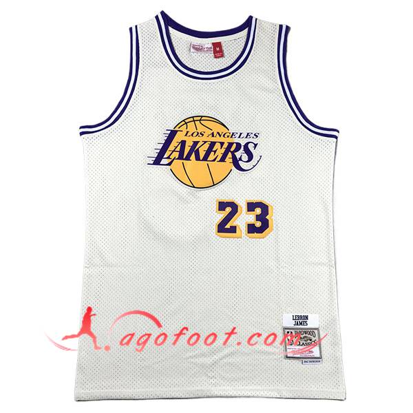 Maillot Los Angeles Lakers (JAMES #23) 2024/25 Blanc/Jaune/Bleu