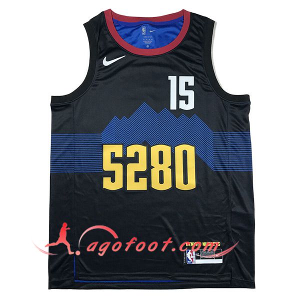 Maillot Denver Nuggets (JOKIĆ #15) 2024/25 Noir/Bleu
