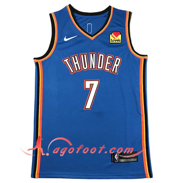 Maillot Oklahoma City Thunder (HOLMGREN #7) 2024/25 Bleu/Orange