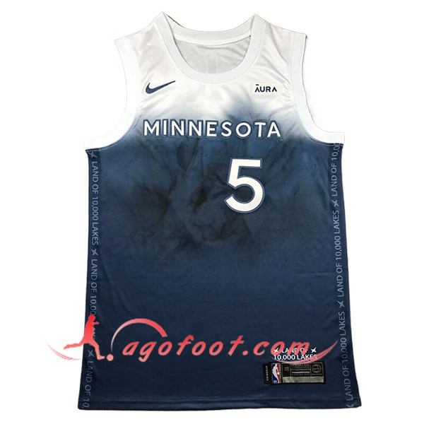 Maillot Minnesota Timberwolves (EDWARDS #5) 2024/25 Blanc/Bleu
