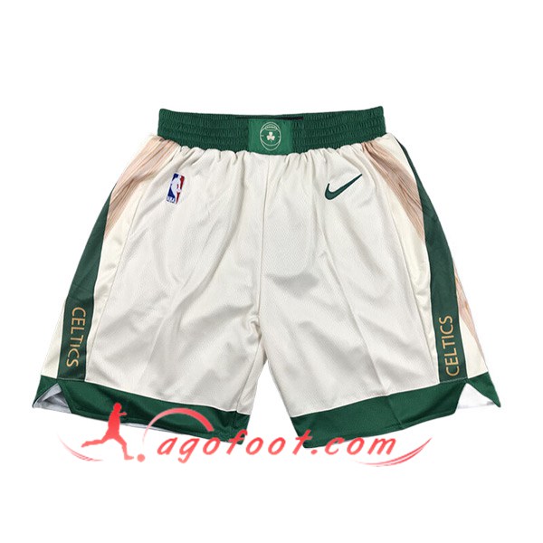 Shorts NBA Boston Celtics 2024/25 Blanc/Vert
