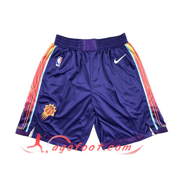 Shorts NBA Phoenix Suns 2024/25 Pourpre/Orange -02
