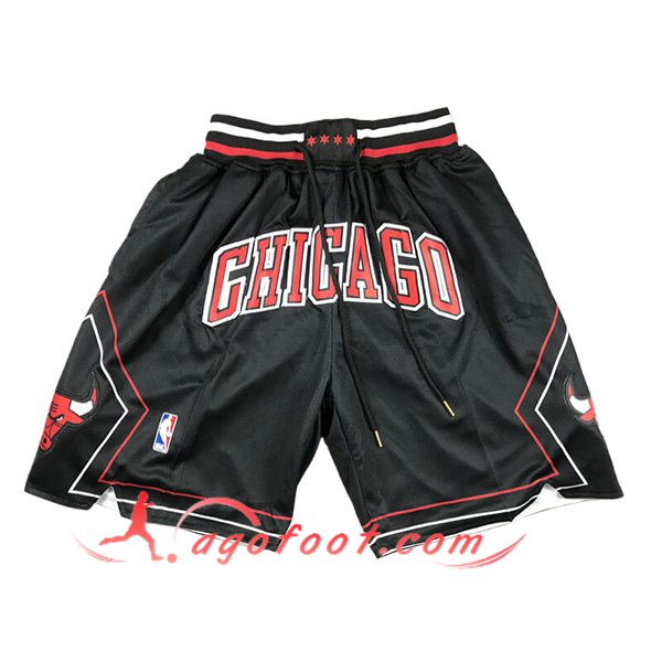 Shorts NBA Chicago Bulls 2024/25 Noir/Rouge/Blanc -02