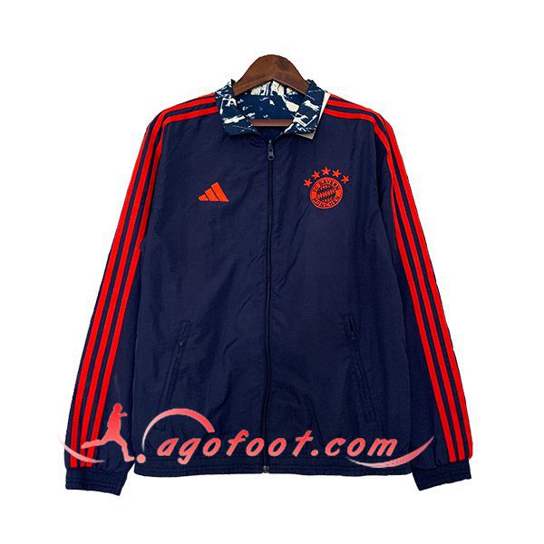 Coupe-Vent Bayern Munich Bleu/Rouge 2023/2024