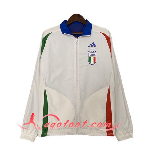 Coupe-Vent Italie Blanc/Vert/Rouge 2023/2024