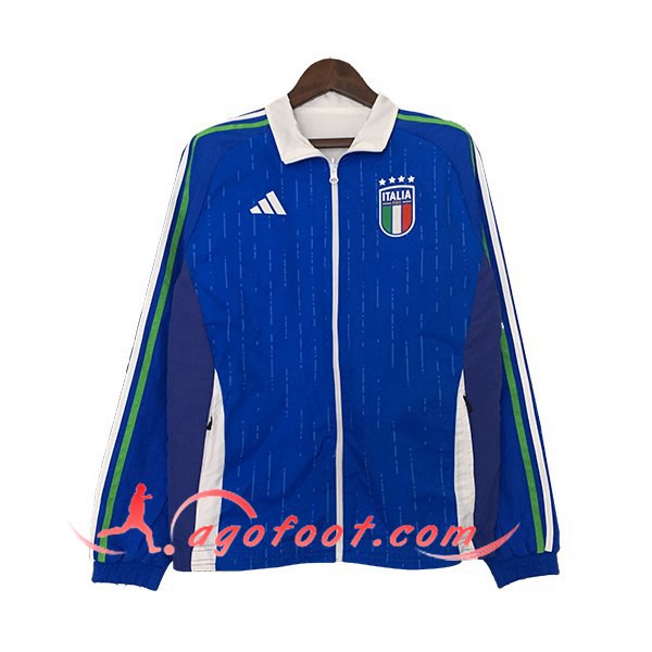 Coupe-Vent Italie Bleu/Blanc/Vert 2023/2024
