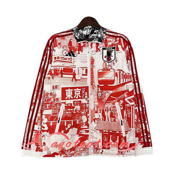 Coupe-Vent Japon Blanc/Rouge 2023/2024