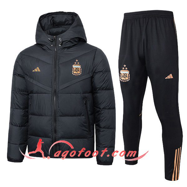 Ensemble Doudoune A Capuche Argentine Noir 2024/2025