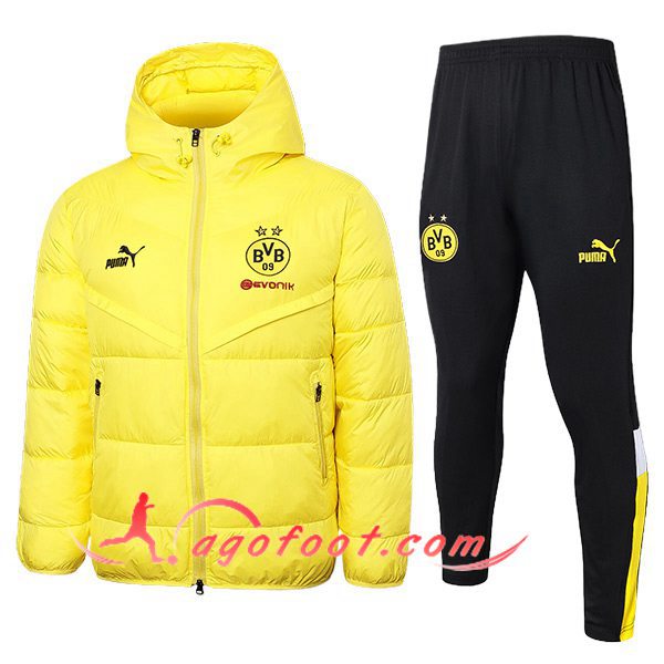 Ensemble Doudoune A Capuche Dortmund Jaune 2024/2025