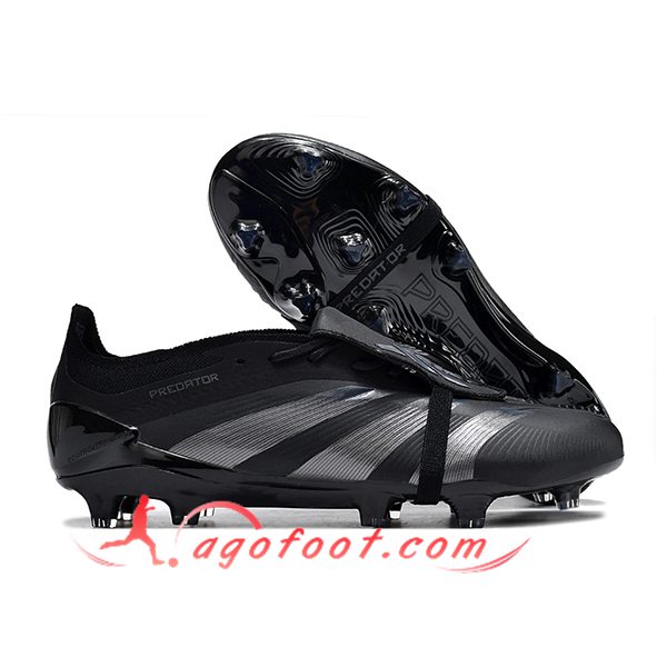 Adidas Chaussures de Foot Predator Elite Tongue FG Noir