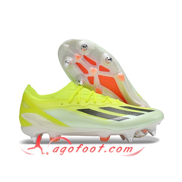 Adidas Chaussures de Foot X Crazyfast1 SG Jaune/Noir/Blanc