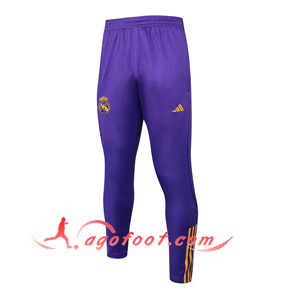 Pantalon Foot Real Madrid Pourpre/Jaune 2024/2025