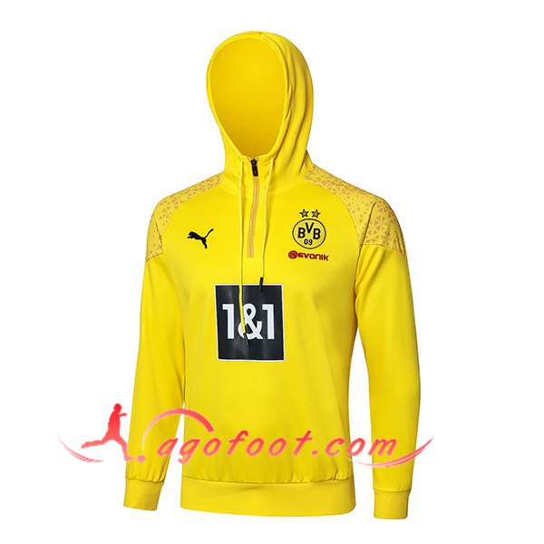 Sweatshirt Training Capuche Dortmund Jaune/Noir 2024/2025