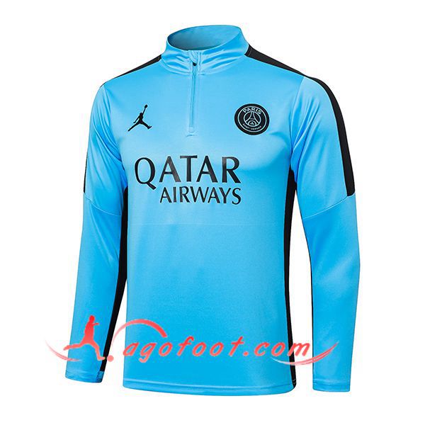 Sweatshirt Training Jordan PSG Bleu/Noir 2024/2025