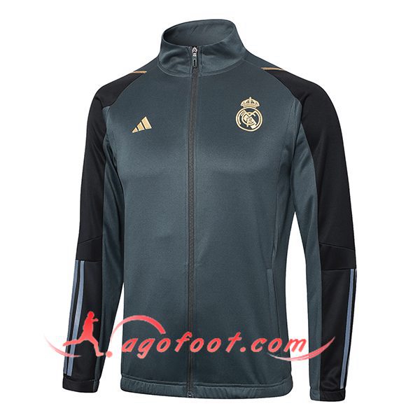 Veste Foot Real Madrid Gris/Noir 2024/2025