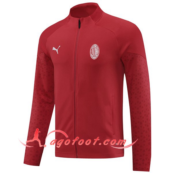 Veste Foot Milan AC Rouge 2024/2025