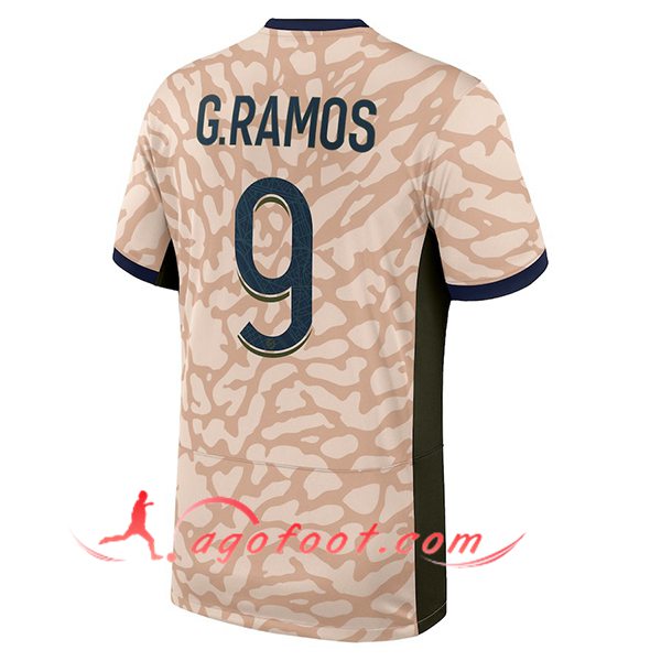 Maillot de Foot PSG (G.RAMOS #9) 2023/2024 Fourth