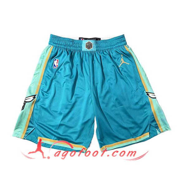 Shorts NBA Charlotte Hornets 2024/25 Bleu/Vert