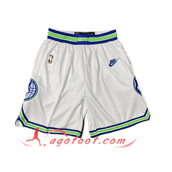 Shorts NBA Minnesota Timberwolves 2024/25 Blanc/Vert