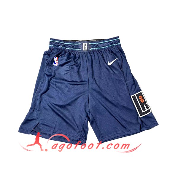Shorts NBA Los Angeles Clippers 2024/25 Bleu Foncé