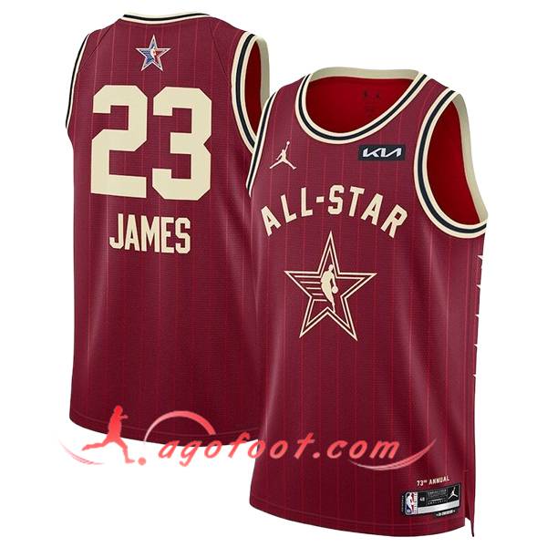Maillot American All-Star (JAMES #23) 2024/25 Rouge/Jaune