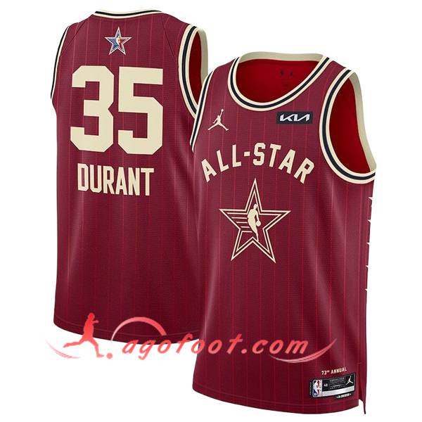Maillot American All-Star (DURANT #35) 2024/25 Rouge/Jaune