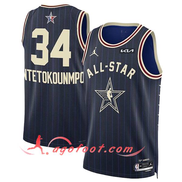 Maillot American All-Star (ANTETOKOUNMPO #34) 2024/25 Bleu/Jaune