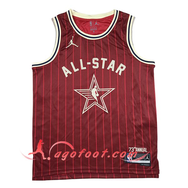 Maillot American All-Star (CURRY #30) 2024/25 Rouge/Beige