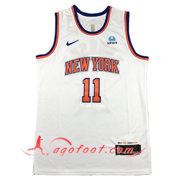 Maillot New York Knicks (BRUNSON #11) 2024/25 Blanc/Orange