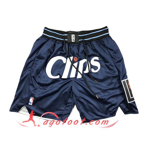 Shorts NBA Los Angeles Clippers 2024/25 Bleu Foncé